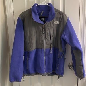 The North face purple fleece coat